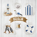 Lunch Napkin - Beach Elements