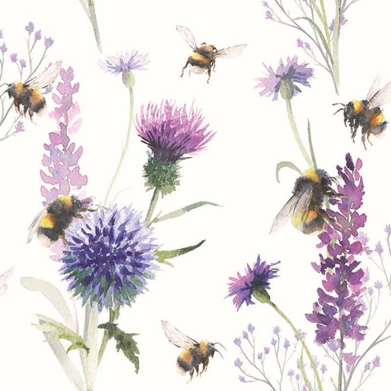 Lunch Napkin - Bumblebees in the Meadow