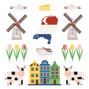 
                
                    Load image into Gallery viewer, Lunch Napkin - Holland Symbols
                
            