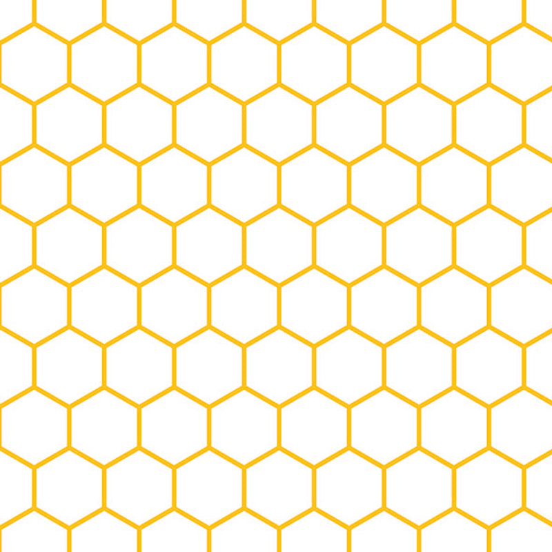 Serviette à Déjeuner - Hexagone Jaune