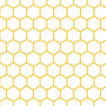 Serviette à Déjeuner - Hexagone Jaune