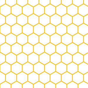 Serviette à Déjeuner - Hexagone Jaune