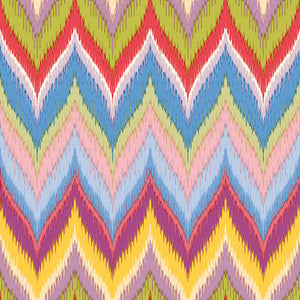 Lunch Napkin - Zig-Zag Red