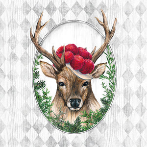 Lunch Napkin - Deer In Frame