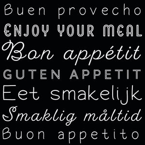 Serviette de table – Bon appétit