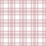 Lunch Napkin - Checkered Pattern Pastel Rose