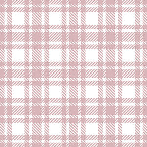 Lunch Napkin - Checkered Pattern Pastel Rose