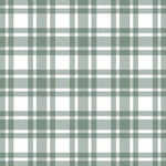 Lunch Napkin - Checkered Pattern Sage