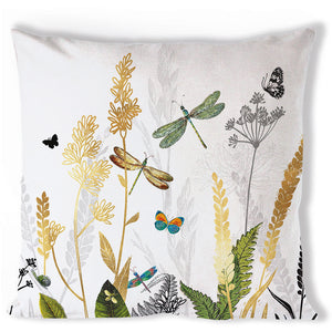 Coussin (Housse) - Fleurs Ornementales Blanc (40 x 40 CM)