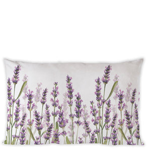 Cushion (Cover) - Lavender Shades WHITE (30 x 50 CM)
