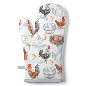 
                
                    Load image into Gallery viewer, Oven Mitt - Chicken Farm
                
            