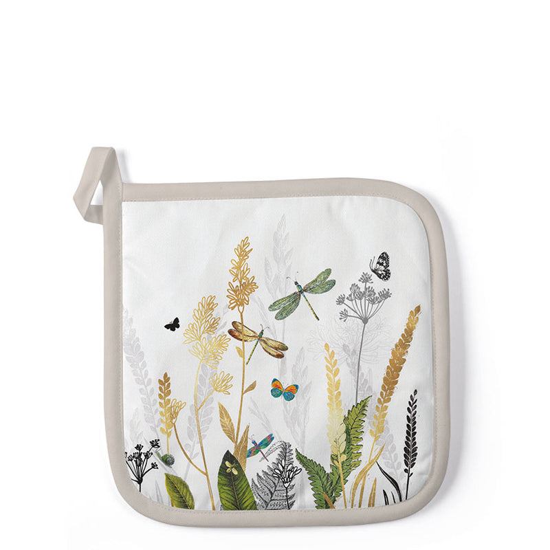 
                
                    Load image into Gallery viewer, Pot Holder - Ornamental Flowers White
                
            