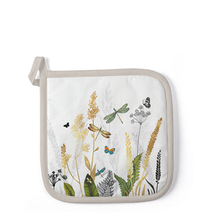 
                
                    Load image into Gallery viewer, Pot Holder - Ornamental Flowers White
                
            
