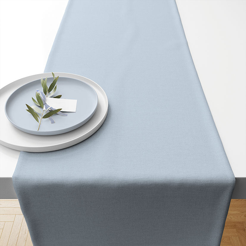 TABLE RUNNER (Cotton) - Uni BLUE FOG