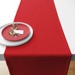 TABLE RUNNER (Cotton) - Uni AURORA RED