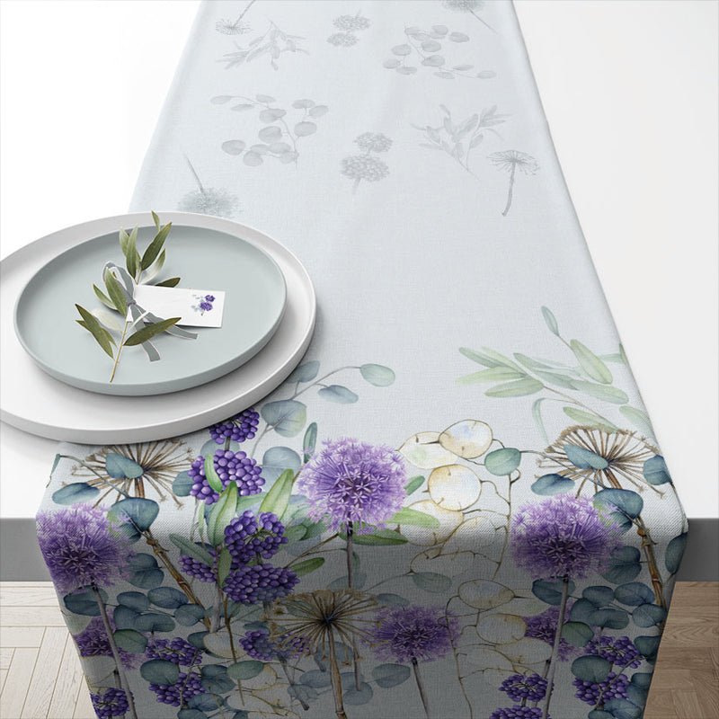 TABLE RUNNER (Cotton) - Lunaria Green