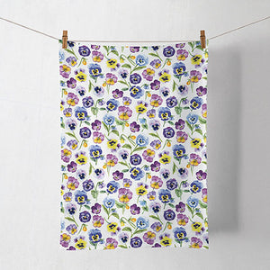 Kitchen Towel - Pansy All Over