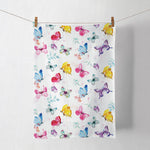 Kitchen Towel - Butterfly Collection WHITE