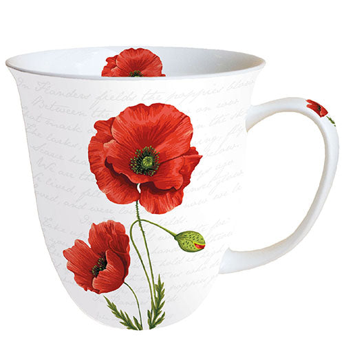 MUG (Fine Bone China) - Proud Poppy (400 mL)