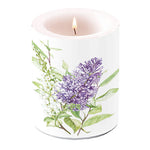 Candle LARGE - Lilac WHITE