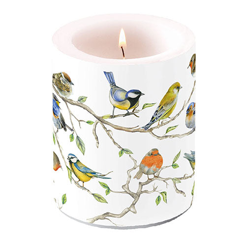 Candle LARGE - Birds Meeting