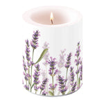 Candle LARGE - Lavender Shades WHITE