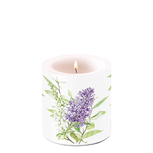 Candle SMALL - Lilac White