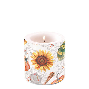 Candle SMALL - Pumpkins & Sunflowers