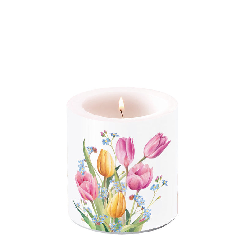 
                
                    Load image into Gallery viewer, Candle SMALL - Tulips Bouquet
                
            