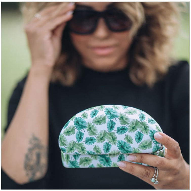 Glasses Case - Palm Trees (LARGE)