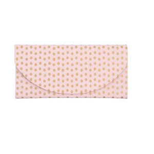 
                
                    Load image into Gallery viewer, Glasses Case - Gold Dots on PINK (SLIM/FOLDABLE)
                
            