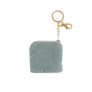Key Chain - Coin Pouch CUTE PUPPY SEQUINS BLUE