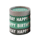 Music Box with Storage (SPRING BIRTHDAY Collection) - Happy Birthday GREEN-GREY STRIPES
