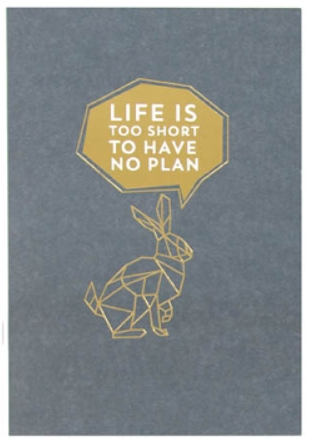 Notebook - Life is Too Short to Have No Plan (A5)