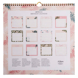 Birthday Calendar - Pink Jungle