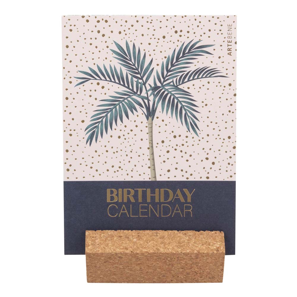 Birthday Calendar (Table) - Palm Tree