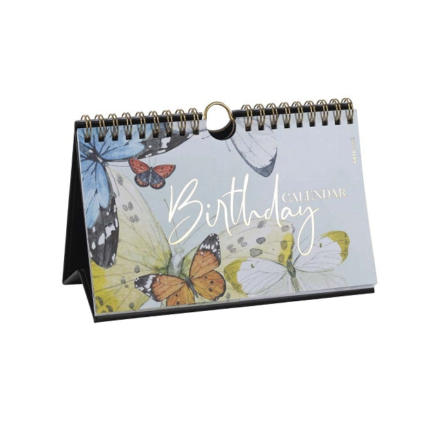 Birthday Calendar (Desk) - Butterflies