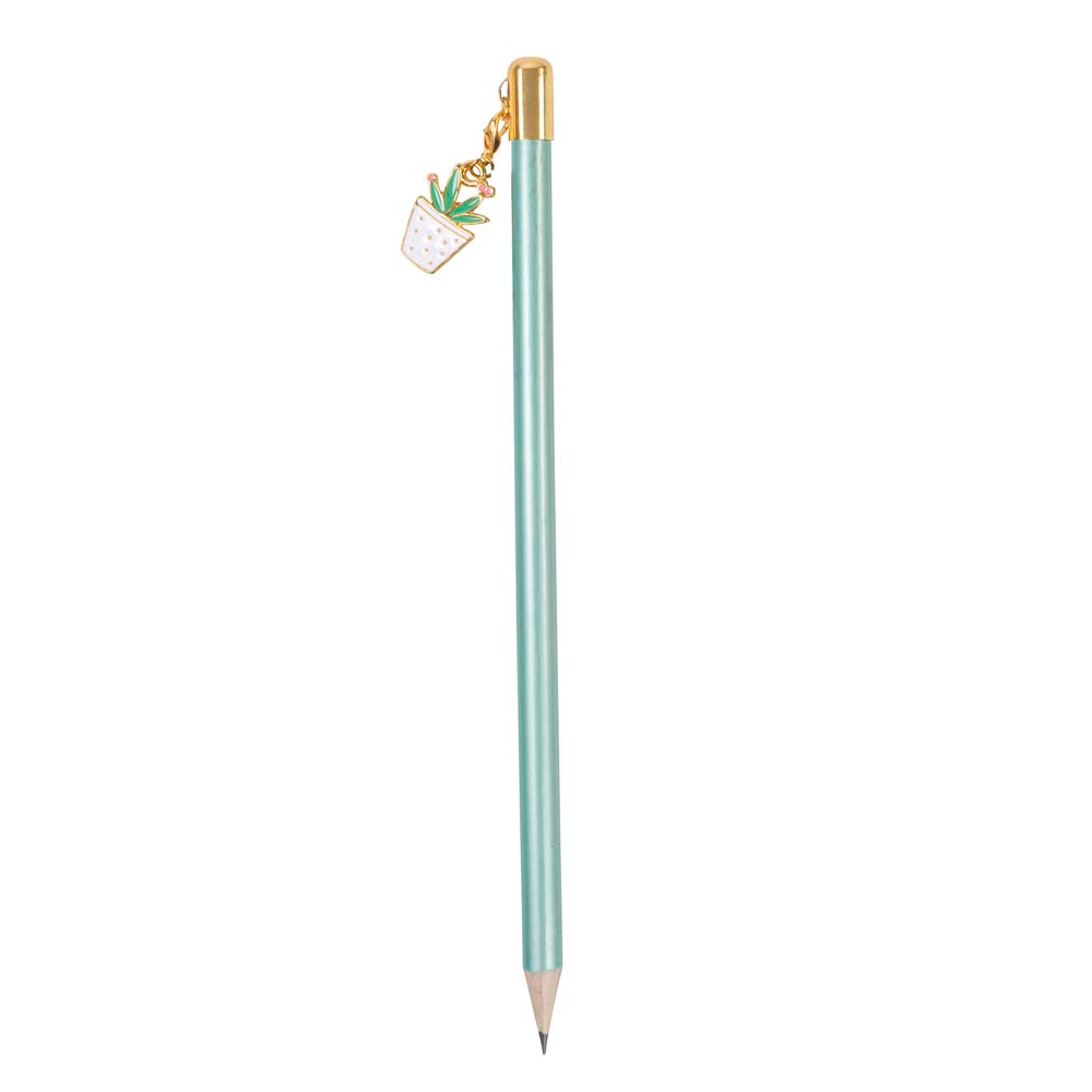 Instrument d'écriture - Crayon de mine de luxe avec accent végétal (AQUA)