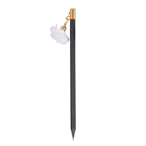 
                
                    Load image into Gallery viewer, Writing Instrument - Luxury Lead Pencil with FLOWER Accent (WHITE)
                
            