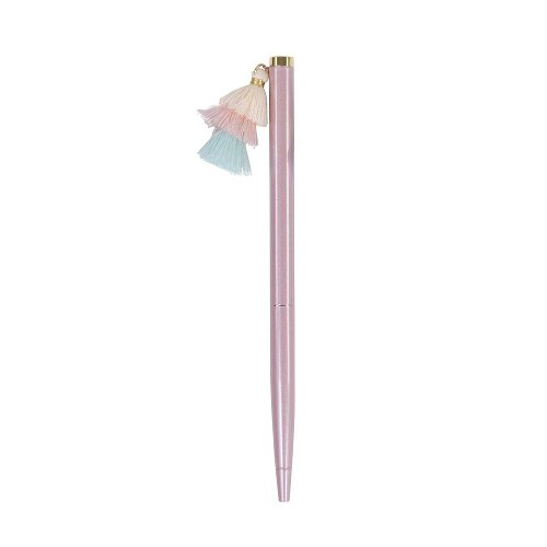 Writing Instrument - Luxury Pen with POM-POM Accent (PINK)