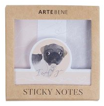 Notepad (Sticky) - Cute Puppy Pose 2 (PURE)