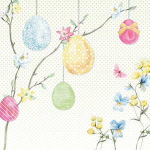 Lunch Napkin - Hanging Eggs