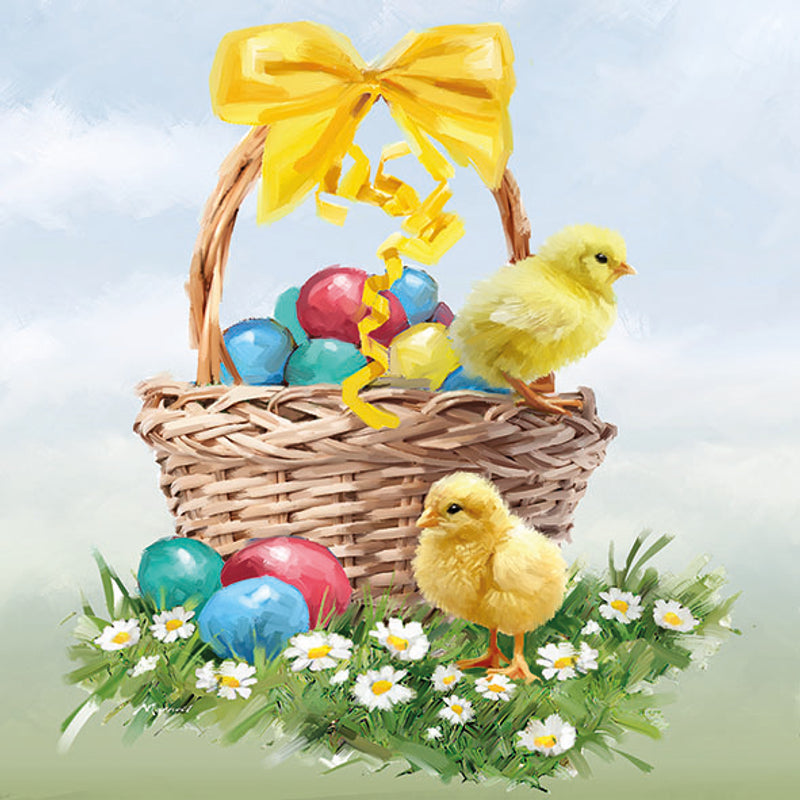 
                
                    Load image into Gallery viewer, Lunch Napkin - Easter Basket
                
            