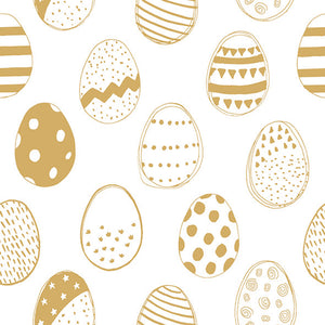 
                
                    Load image into Gallery viewer, Lunch Napkin - Easter Eggs All Over Gold
                
            