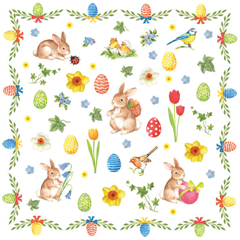 Serviette de table - Collage de Pâques