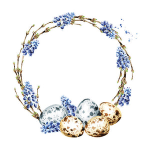 Lunch Napkin - Muscari Wreath