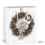 Gift Bag - Pine Cone Wreath