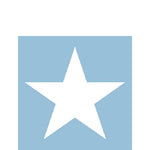 Cocktail Napkin - Star LIGHT BLUE