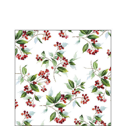 Cocktail Napkin - Winter Foliage