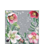 Cocktail Napkin - Helleborus Orientalis GREY